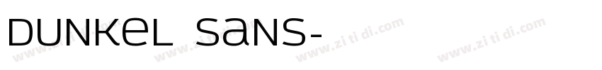 dunkel sans字体转换